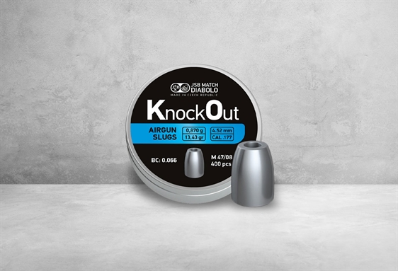 JSB KnockOut Slugs 4,52 mm 13,43 grain